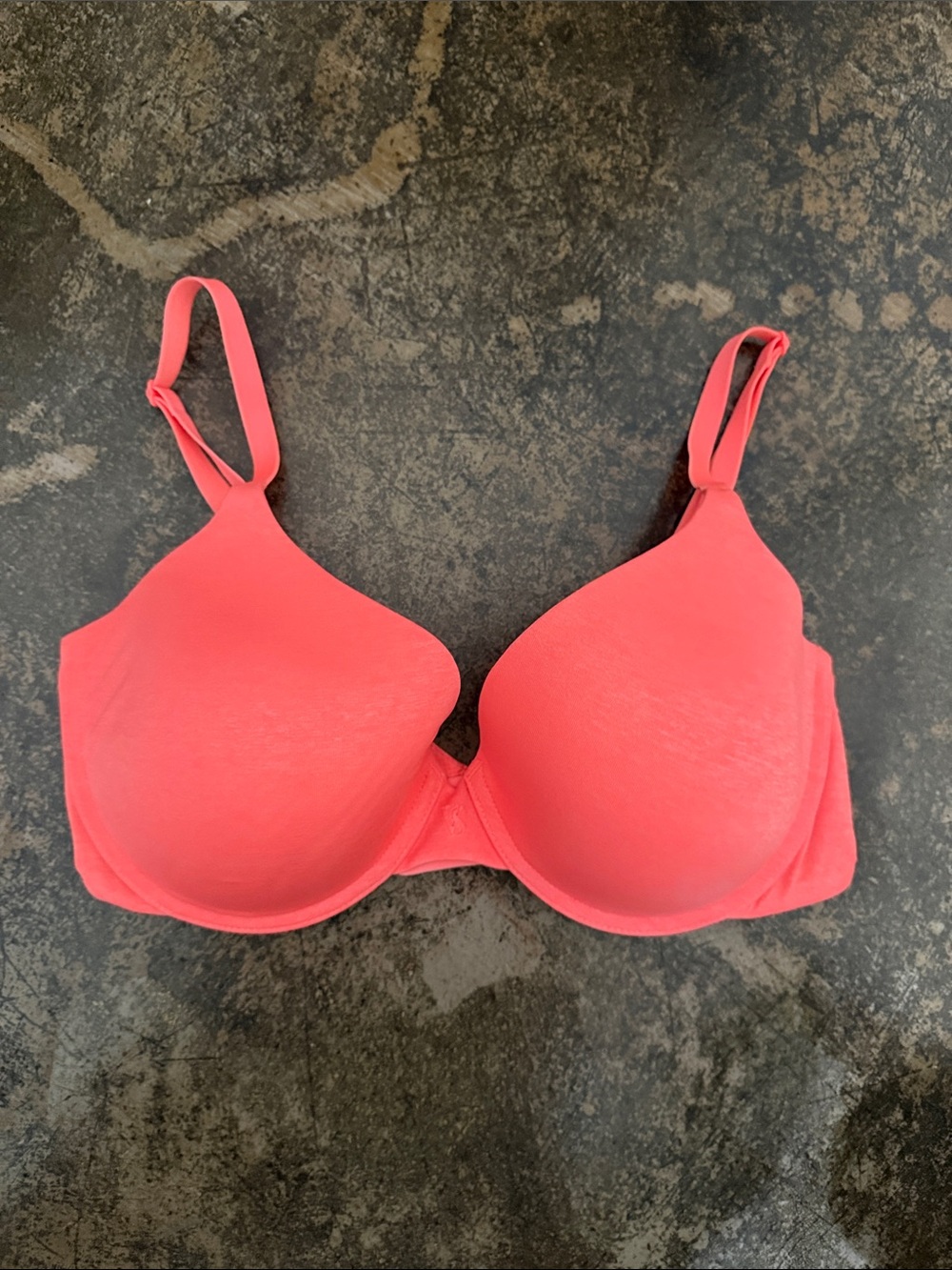 Victoria's Secret Coral Pink Padded T-Shirt Bra